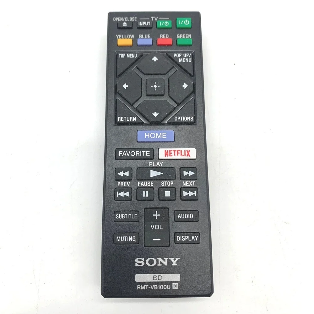 Sony RMT-VB100U Blu-ray DVD Player Remote Control Replacement OEM Black